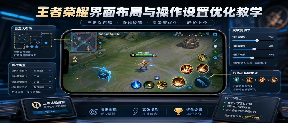 王者荣耀界面布局与操作设置优化教学